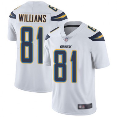 Los Angeles Chargers NFL Football Mike Williams White Jersey Youth Limited #81 Road Vapor Untouchable->los angeles chargers->NFL Jersey